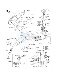 KVF 650 A [PRAIRIE 650 4X4] (A2) [PRAIRIE 650 4X4] drawing HANDLEBAR