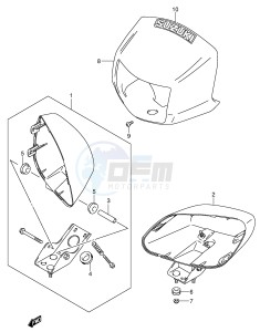 LT-A500F (P24) drawing HEADLAMP HOUSING