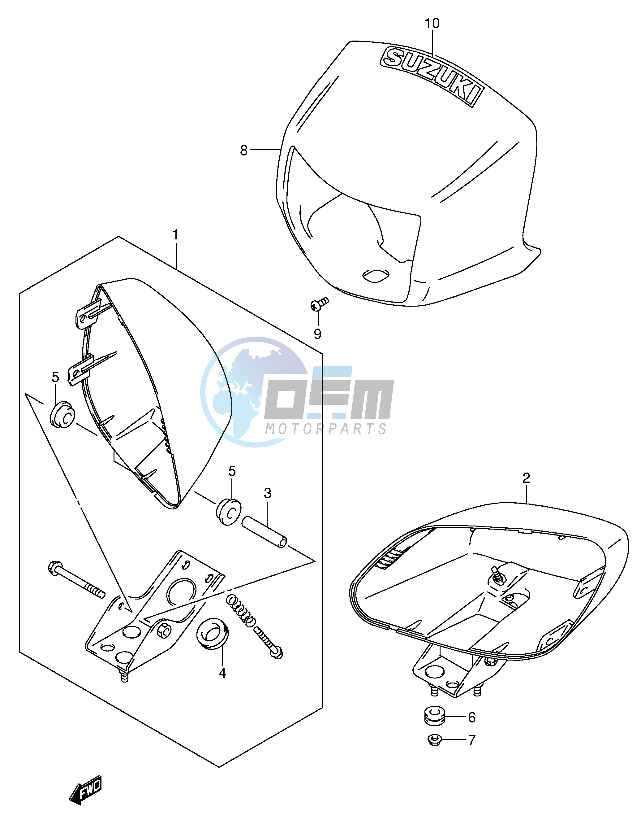 HEADLAMP HOUSING