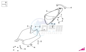 RSV4 1000 APRC Factory ABS (AU, CA, EU, J, RU, USA) drawing Saddle