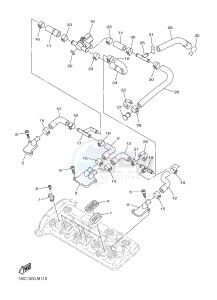 FJR1300A FJR1300A ABS (1MCN) drawing AIR INDUCTION SYSTEM