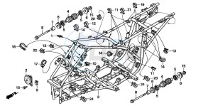 TRX250TE FOURTRAX RECON ES drawing FRAME BODY