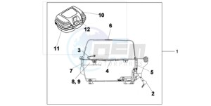 XL1000VA9 Ireland - (EK / ABS) drawing TOP BOX 45L UNPAINTED