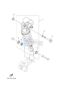 MTN1000 MT-10 (B678) drawing REAR SUSPENSION