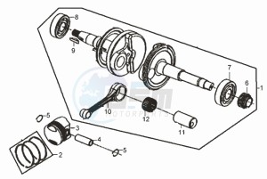 FIDDLE II 50 NEW ENGINE drawing CRANKSHAFT