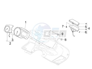 SR Max 125 drawing Meter combination - Cruscotto