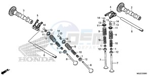 CB500FE CB500F UK - (E) drawing CAMSHAFT/ VALVE