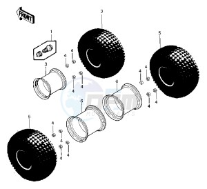 KLT 250 C [PRAIRIE] (C1) [PRAIRIE] drawing WHEELS_TIRES -- 83 C1- -