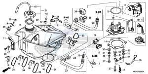 CRF450RF CRF450R Europe Direct - (ED) drawing FUEL TANK