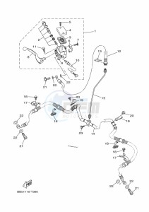 YFM450FWB YFM45KDXK (BJ59) drawing FRONT MASTER CYLINDER