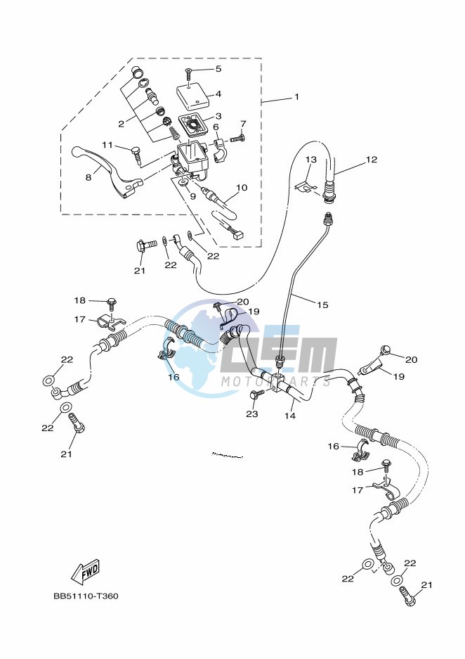 FRONT MASTER CYLINDER