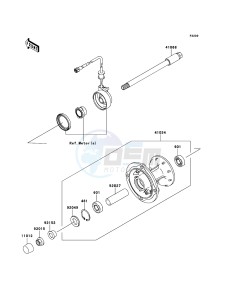 KLX250 KLX250SDF XX (EU ME A(FRICA) drawing Front Hub