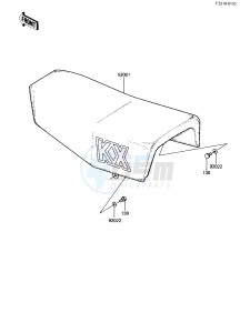 KX 250 B [KX250] (B1) [KX250] drawing SEAT