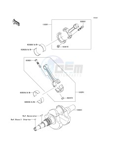 KVF 700 A [PRAIRIE 700 4X4] (A1-A2) [PRAIRIE 700 4X4] drawing CRANKSHAFT