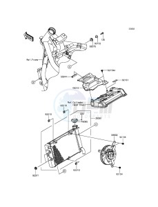 VULCAN S ABS EN650BGFA XX (EU ME A(FRICA) drawing Radiator