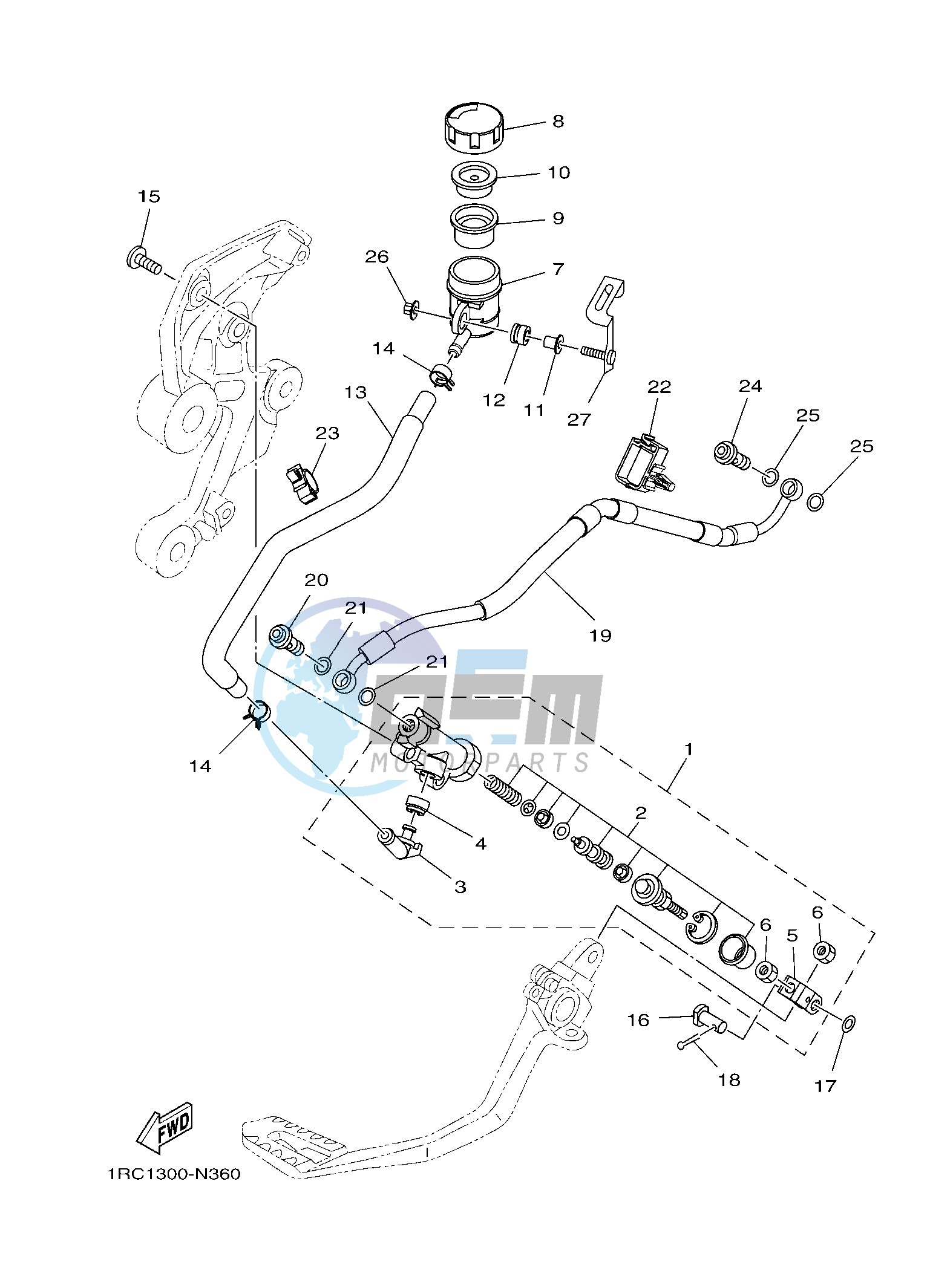 REAR MASTER CYLINDER