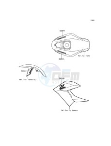 Z250SL_ABS BR250FFF XX (EU ME A(FRICA) drawing Decals(Green)