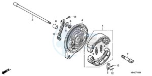 VT750CA9 Australia - (U / SPC) drawing REAR BRAKE PANEL