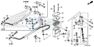 CBR300RAF CBR300RA Europe Direct - (ED) drawing REAR BRAKE MASTER CYLINDER