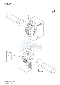 AN650Z ABS BURGMAN EXECUTIVE EU drawing HANDLE SWITCH