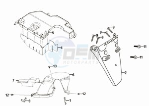 FIDDLE II 50 NEW ENGINE drawing REAR FENDER - MUDGUARD