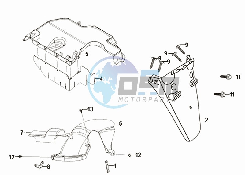 REAR FENDER - MUDGUARD