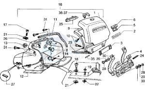 Hexagon 180 LXT drawing Glove compartment