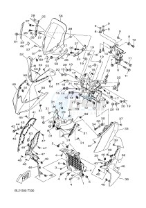 YP125RA EVOLIS 125 ABS (BL22 BL22) drawing WINDSHIELD