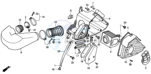 CN250 HELIX drawing AIR CLEANER