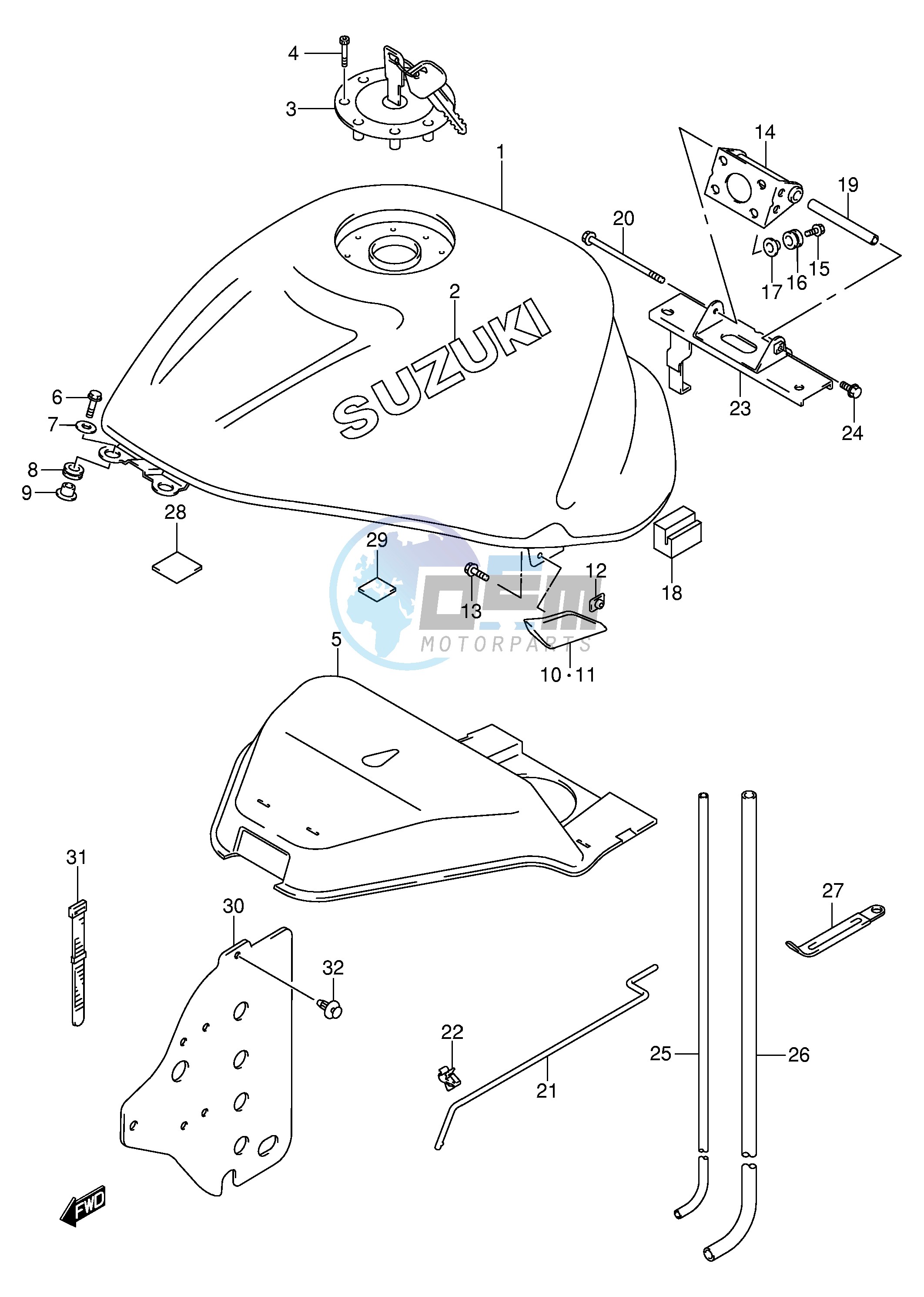 FUEL TANK (MODEL K1)