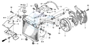 TRX450R drawing RADIATOR (TRX450R4,5)