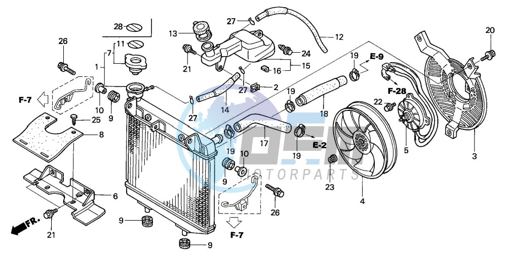 RADIATOR (TRX450R4,5)