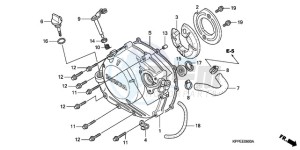 CBR125RW9 Germany - (G / WH) drawing RIGHT CRANKCASE COVER