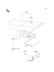 ZX 600 E [NINJA ZX-6] (E7-E9) [NINJA ZX-6] drawing SEAT