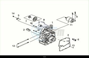 JOYRIDE 300 (LJ30W1-EU) (M2) drawing R. CRANK CASE COMP