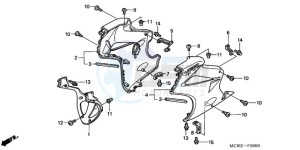 VFR8009 Europe Direct - (ED / MME) drawing LOWER COWL