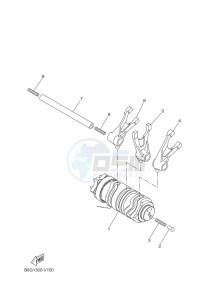 MT125 MTN125-A (BGW2) drawing SHIFT CAM & FORK