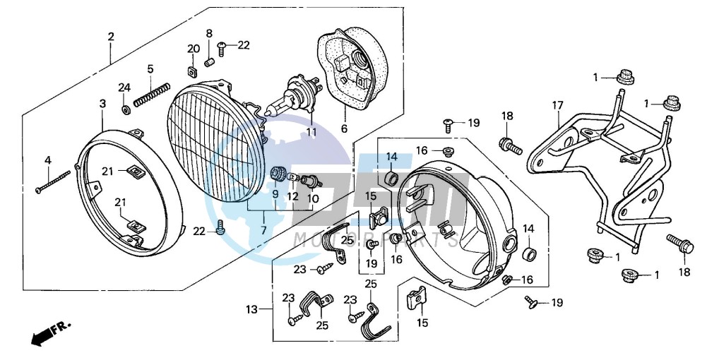 HEADLIGHT (CBF600N/NA)