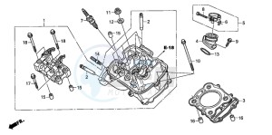 XL700V drawing FRONT CYLINDER HEAD