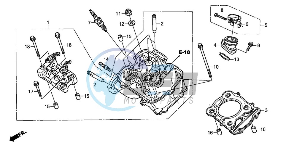 FRONT CYLINDER HEAD