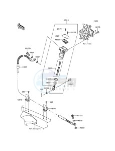 KX250F KX250ZGF EU drawing Rear Master Cylinder