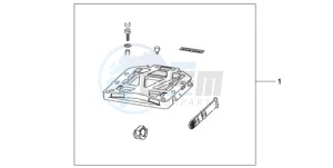 CBF1000A9 France - (F / ABS CMF) drawing RR.CARRIER BASE