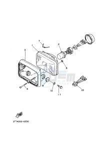 DT125 (3TTR) drawing HEADLIGHT