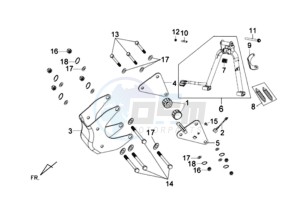 WOLF 125 EFI drawing CENTRAL STAND / SUSPENSION