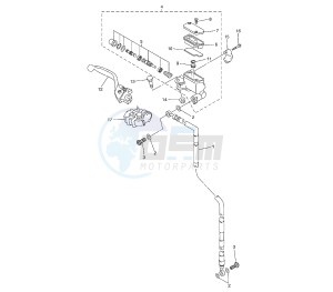 YZ F 250 drawing FRONT MASTER CYLINDER