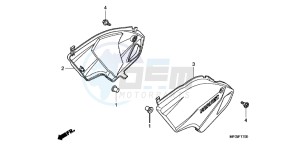 CB600FAC drawing SIDE COVER