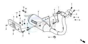 SJ50 BALI drawing EXHAUST MUFFLER