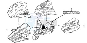 XR70R drawing MARK (XR70RV/W/X/Y)