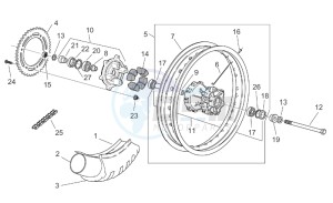 Pegaso 650 ie drawing Rear Wheel