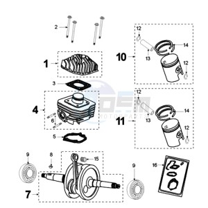 TKR SZ EU drawing CRANKSHAFT AND CYLINDER